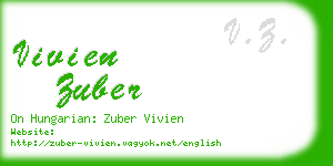 vivien zuber business card